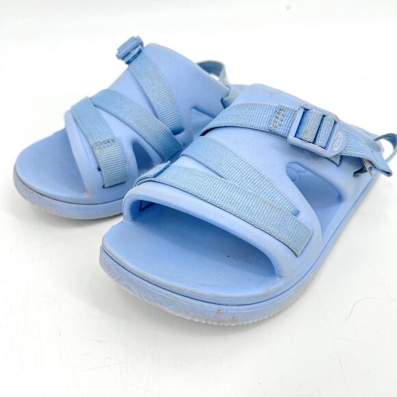 Chaco Chillos Sports Sandals Light Blue Big Kids Size 4 - Picture 2 of 7